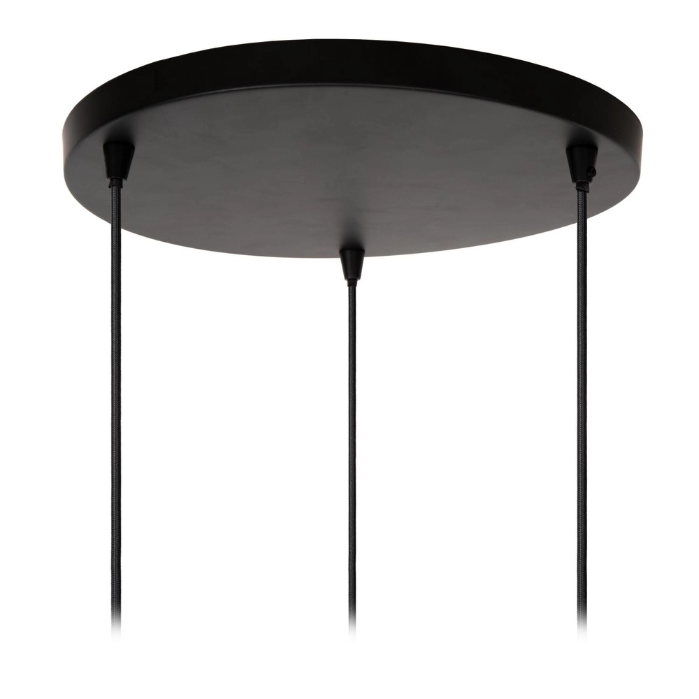 Lampe pendante de conception Singala Or rond à trois lumières avec blanc Lucide 5411212251107