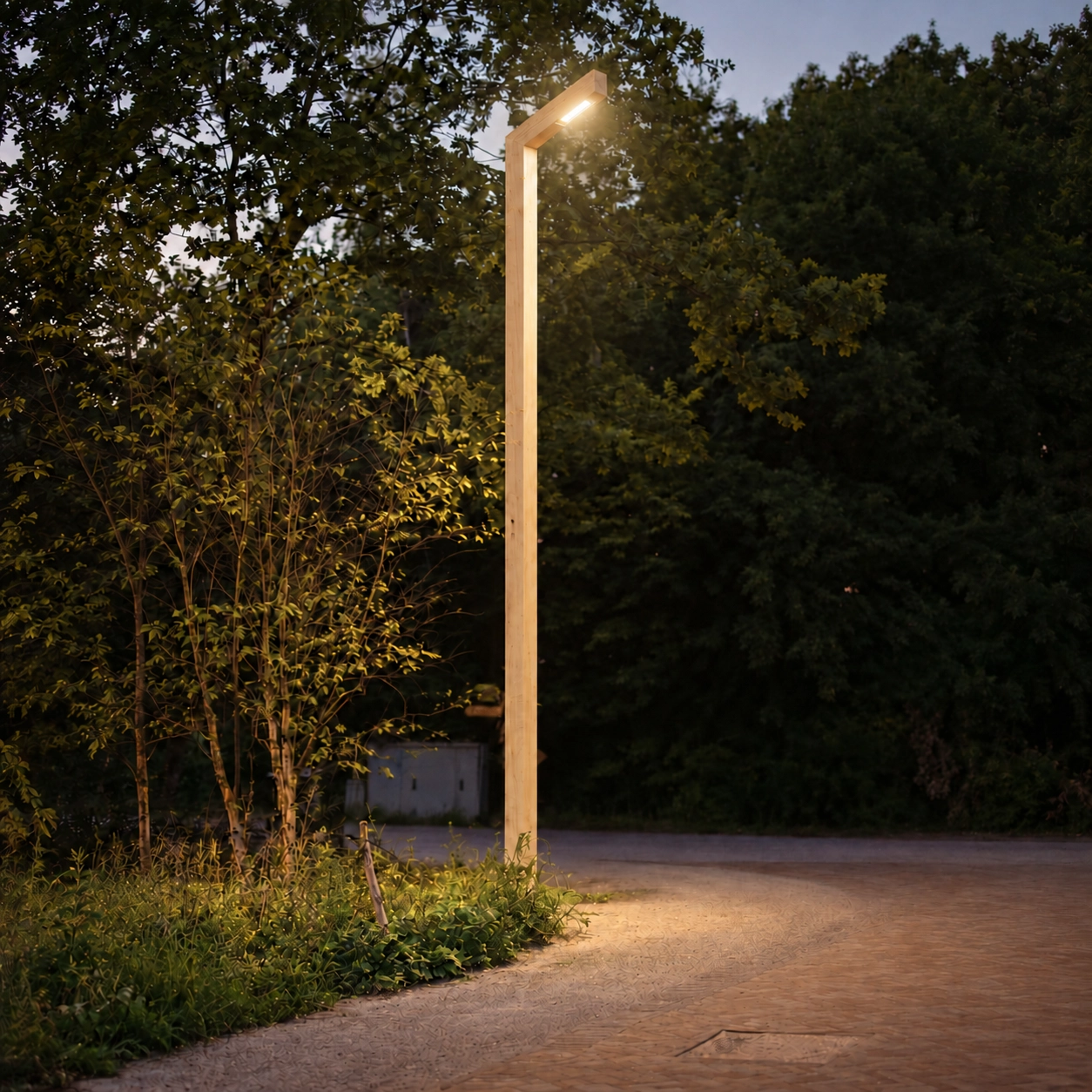 Lampadaire en bois Strato Accoya - 4M - PH08 - 3000K