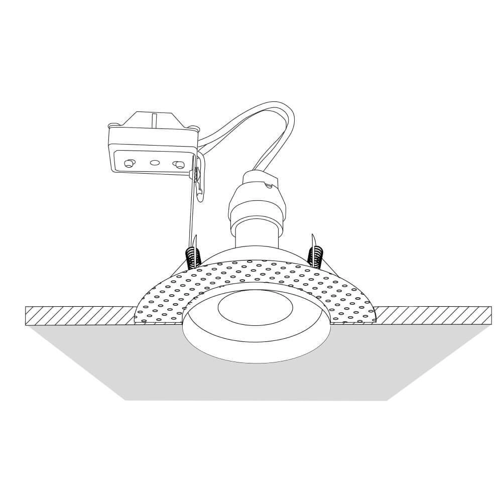 Spot encastré Slim Trimless blanc Lyora