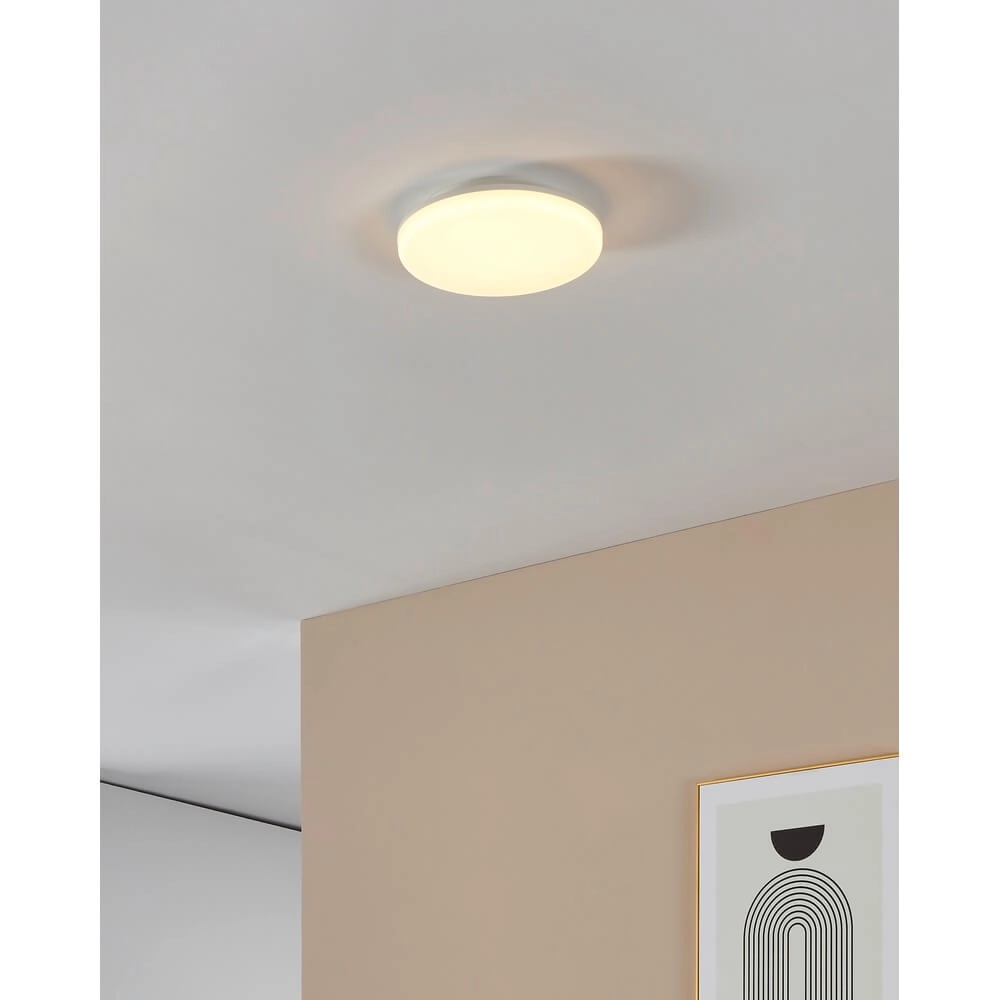 Plafonnier rond Castagneto Ø 26cm blanc Eglo 9008606313204