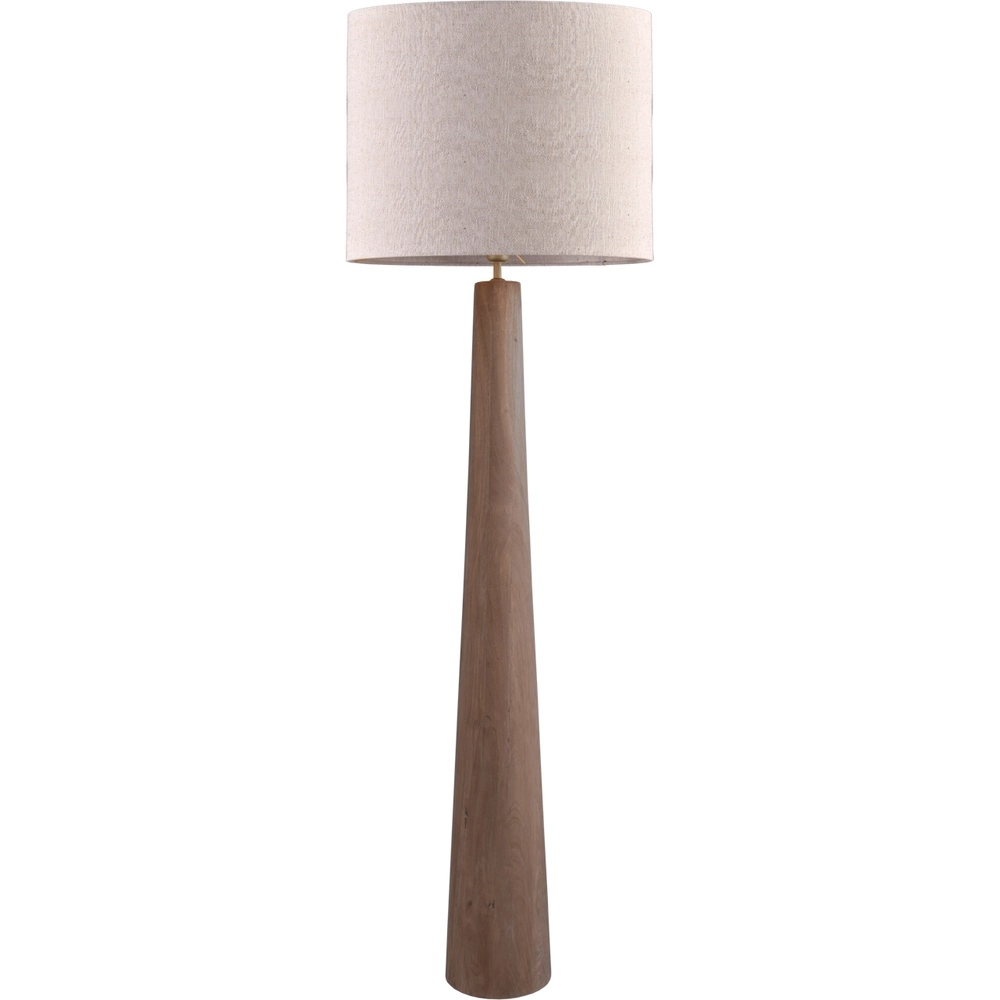 Lampe sur pied Japandi Woodie Bois avec naturel