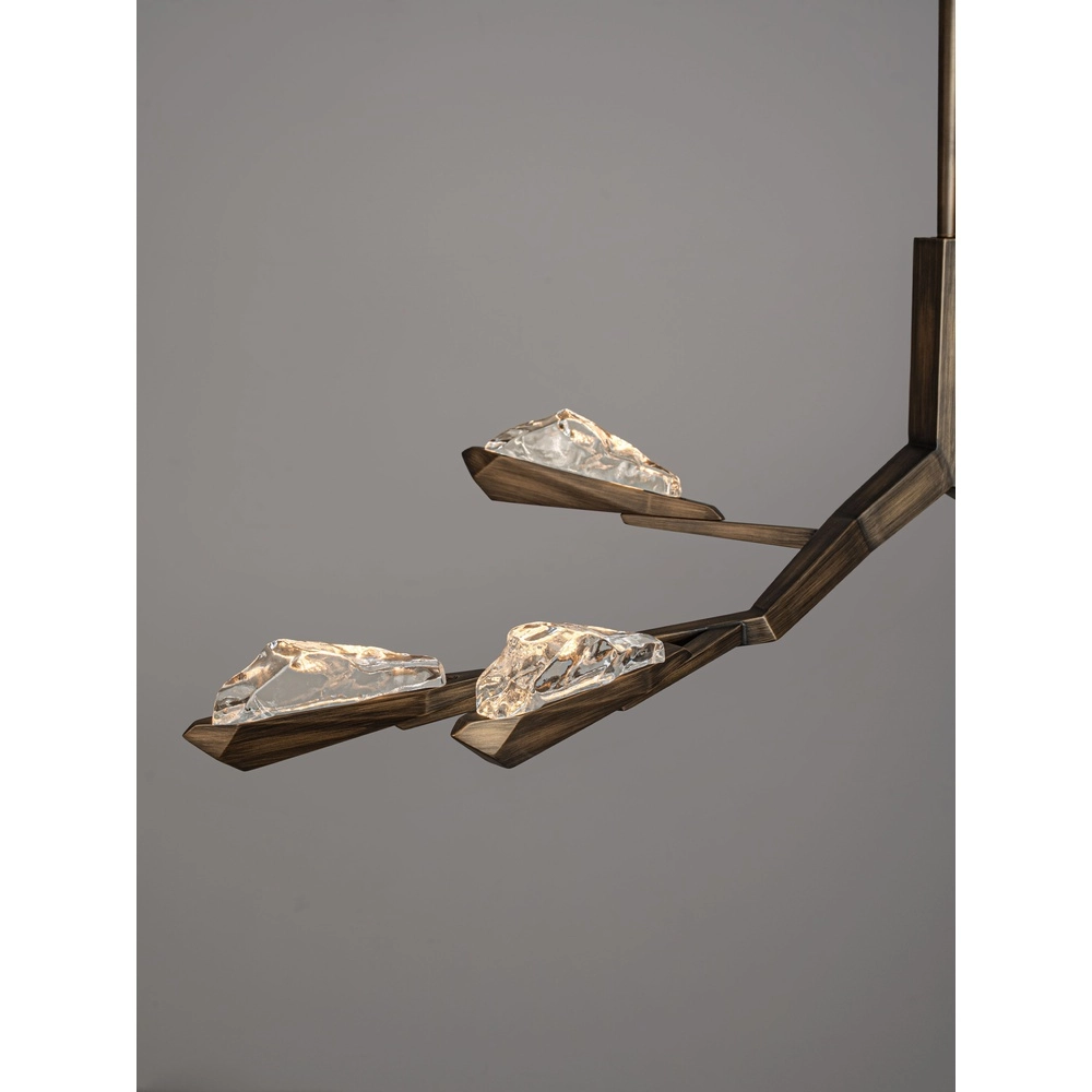 Lampe pendante ancienne Greta Laiton ancien 137,5 cm Lyora 5212063500334