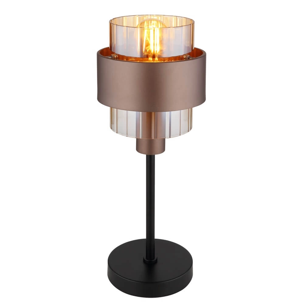 Lampe de table Milley bronze Ø 18,5cm