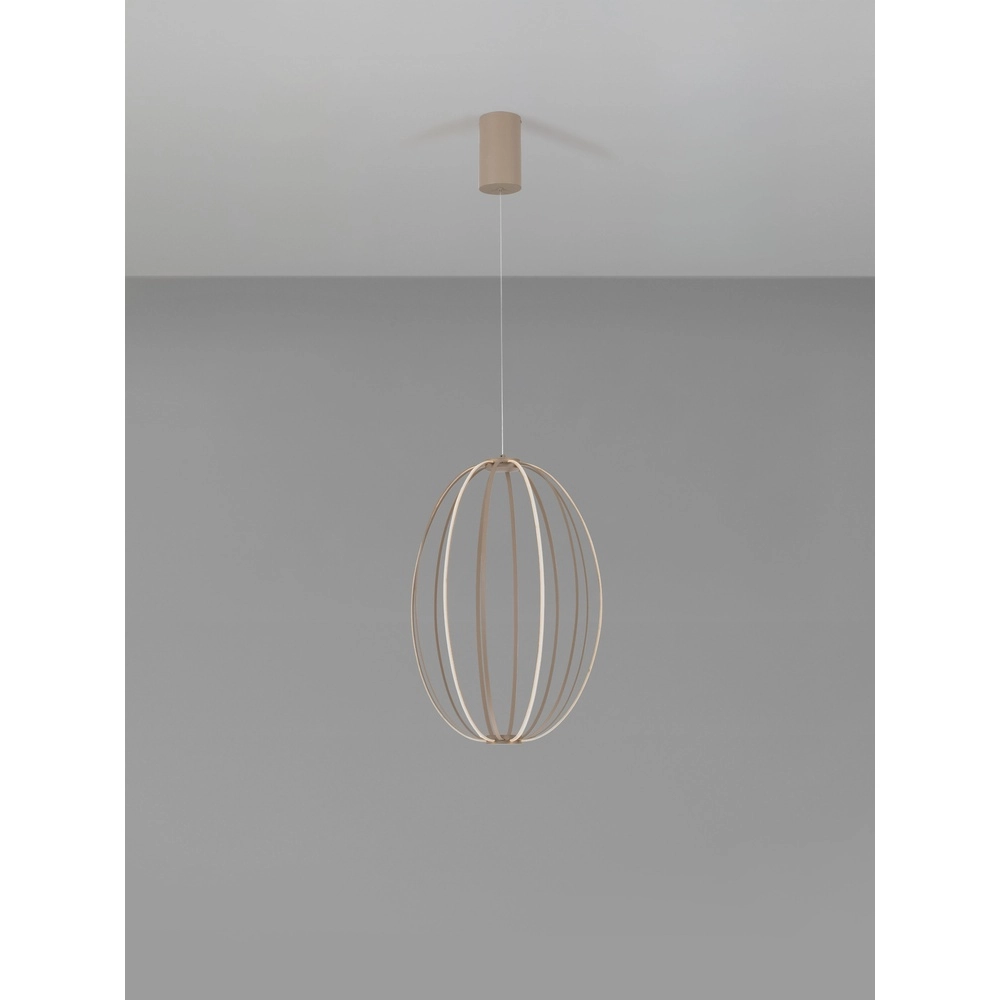 Lampe suspendue Brea beige Ø 40cm Lyora 5212017494399