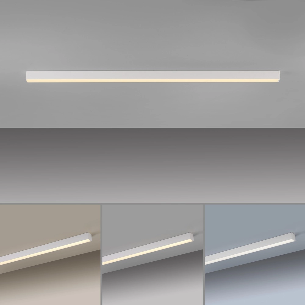 Barreau à LED élégant Pure Lines Straight 110 cm - blanc Paul Neuhaus 4012248395820