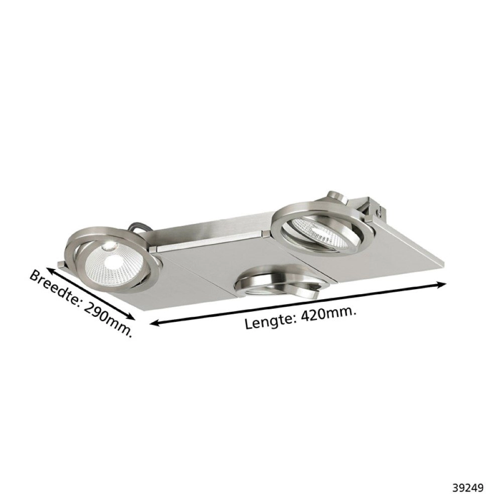 spotlight Brea 3-light gray Stars of Light 9002759392499