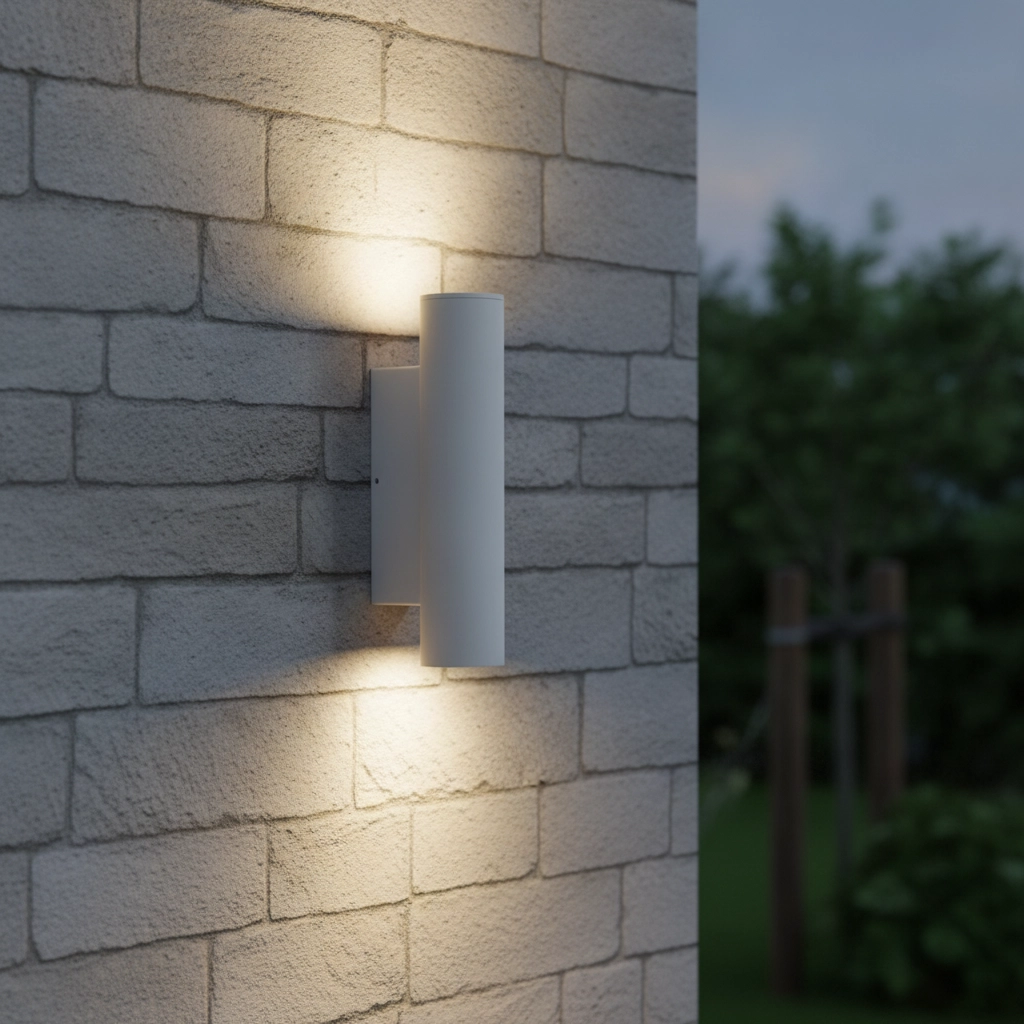 Spot de design Torrin Blanc de haut en bas