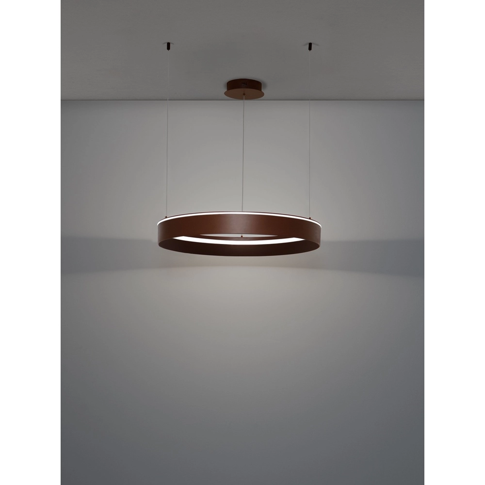 Lampe pendante moderne Olivia marron Ø 78cm Lyora 5212017494252