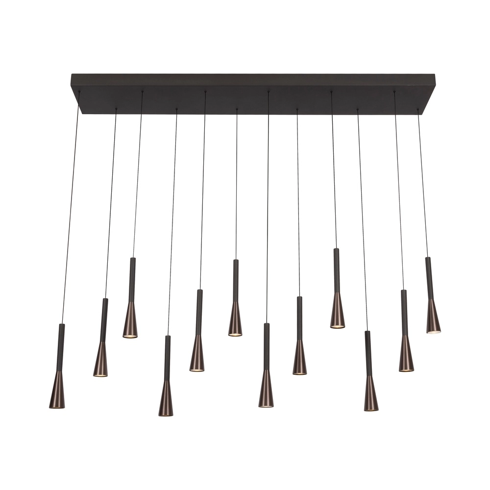 Lampe pendante de conception Joakim 12-café marron clair