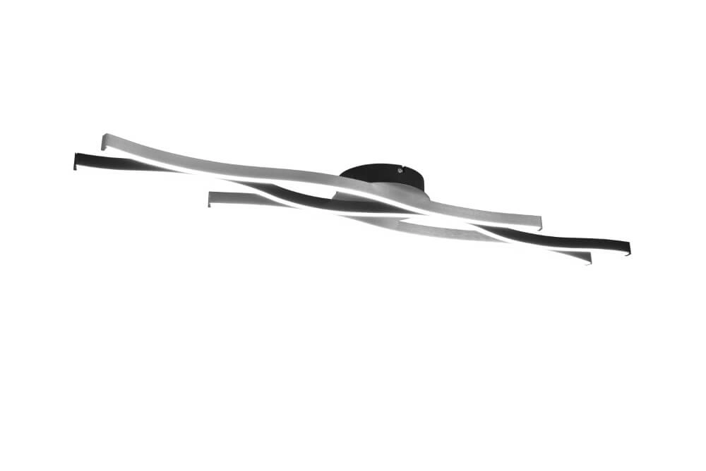 Plafonnier Blaze noir avec du métal