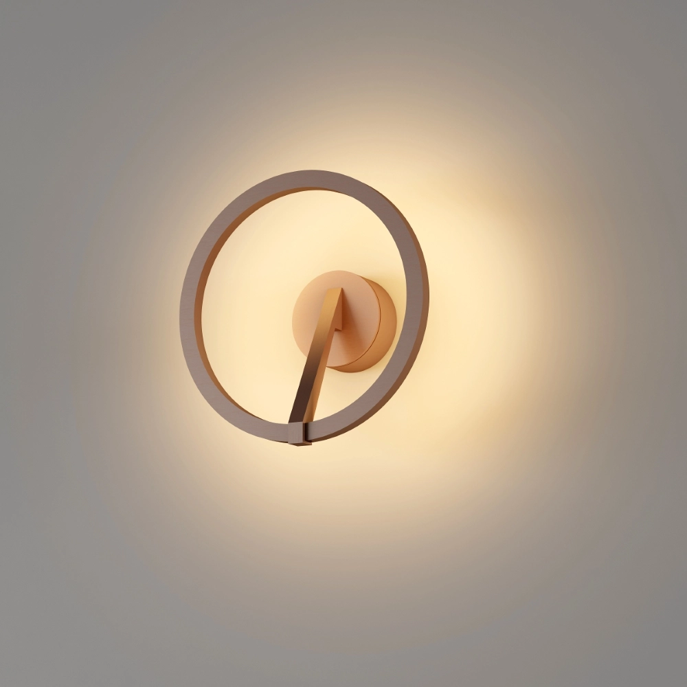 Lampe murale de conception Oregon Ø 22cm - Bronze brossé