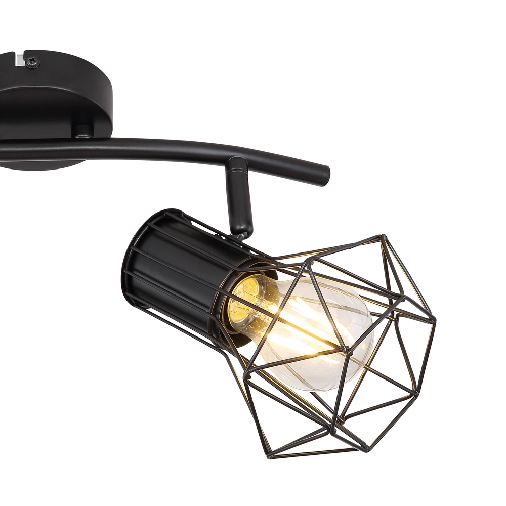 Lampe de plafond Priska 2-noir clair Globo 9007371400171