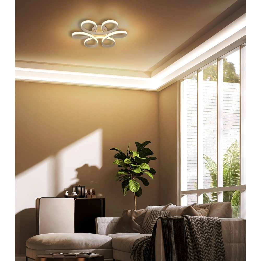 Lampe de plafond à design Orbita brun sable Globo 9007371581313