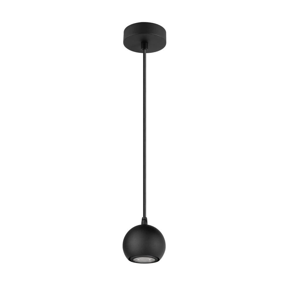 Suspension élégante Light Eye 90 noir Ø 9cm SLV 4024163295543