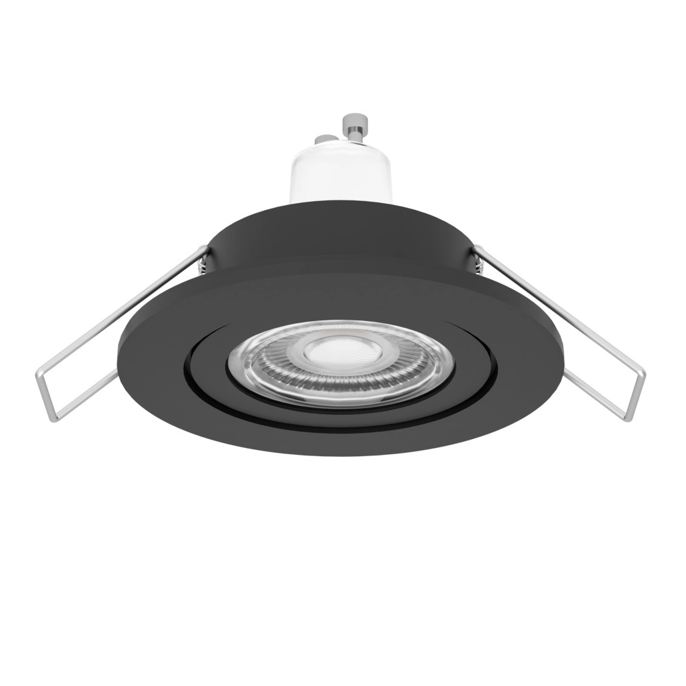 Spot encastré Barranco noir Ø 8,4cm IP44 - 3000K Spot encastré Barranco noir Ø 8,4cm IP44 - 3000K