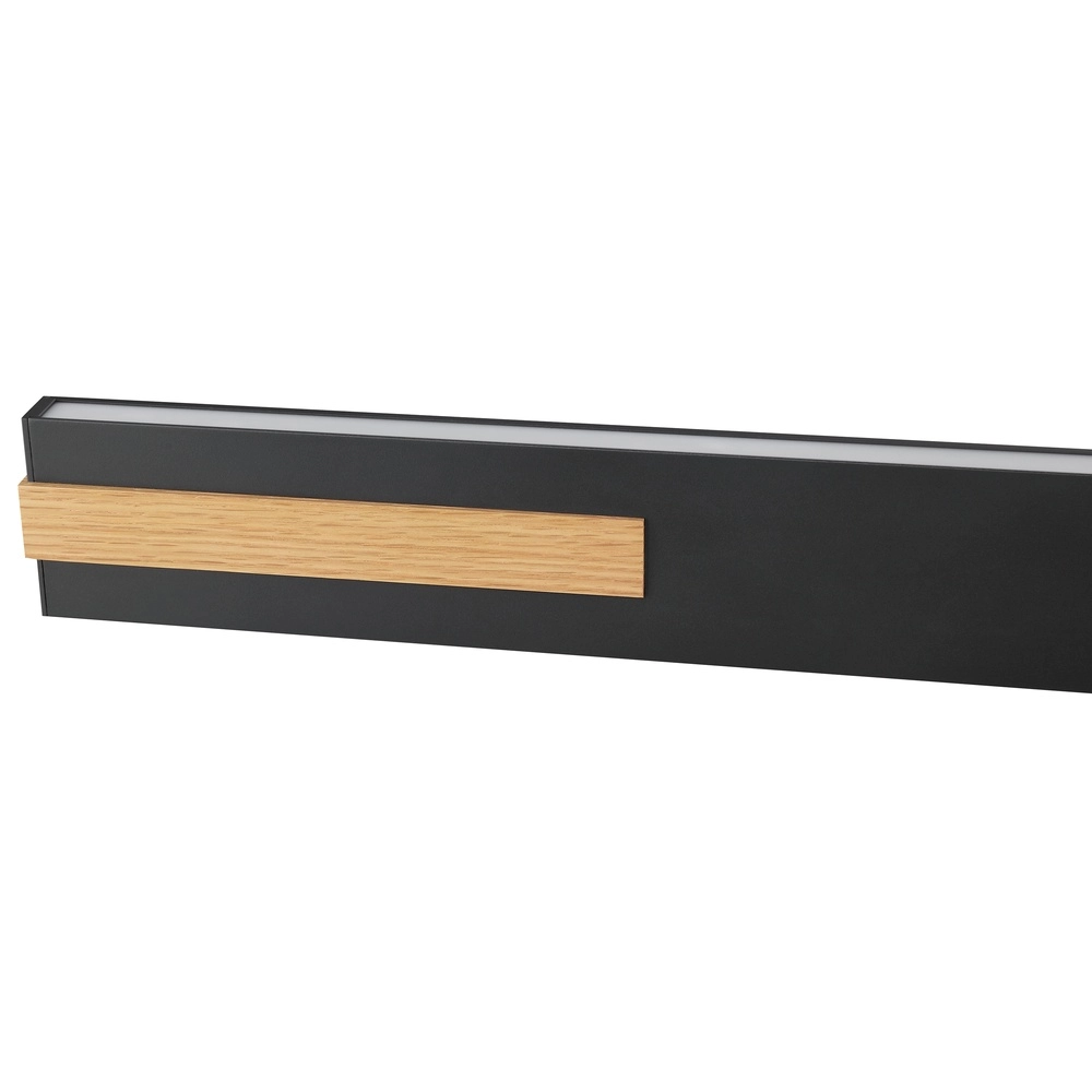 Lampe suspendue élégante Streamline noir avec bois Brilliant 4004353463631