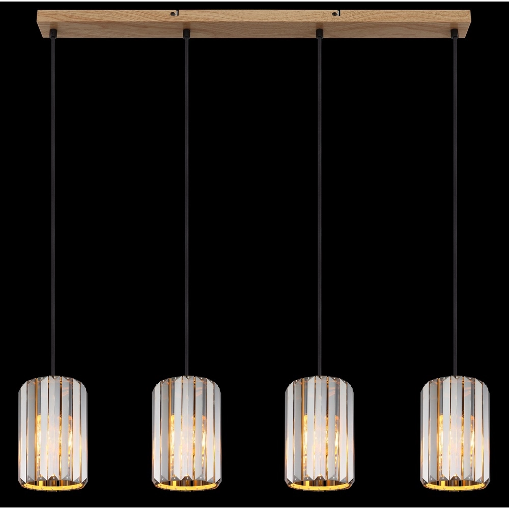 Lampe suspendue Run Bois 4-léger Globo 9007371519965