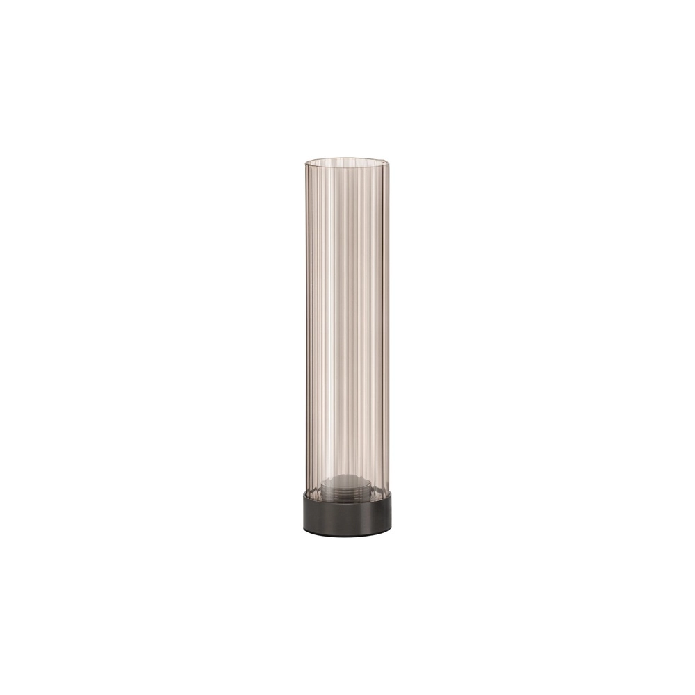 Lampe de table de conception Brielle anthracite avec verre moka Lyora 5212017495457