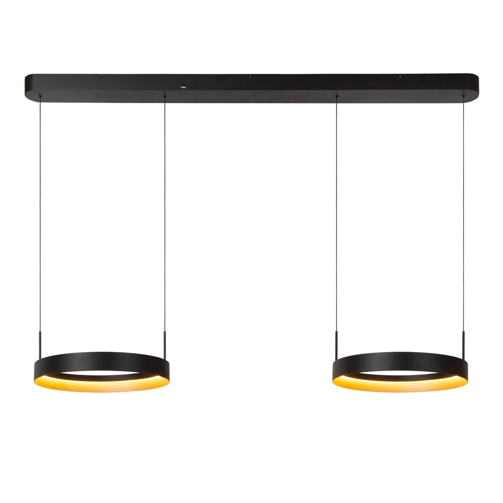 Lampe pendante double Radiant Noir