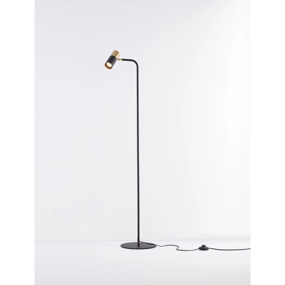 Lampadaire Pongo noir avec or Lampadaire Pongo noir avec or
