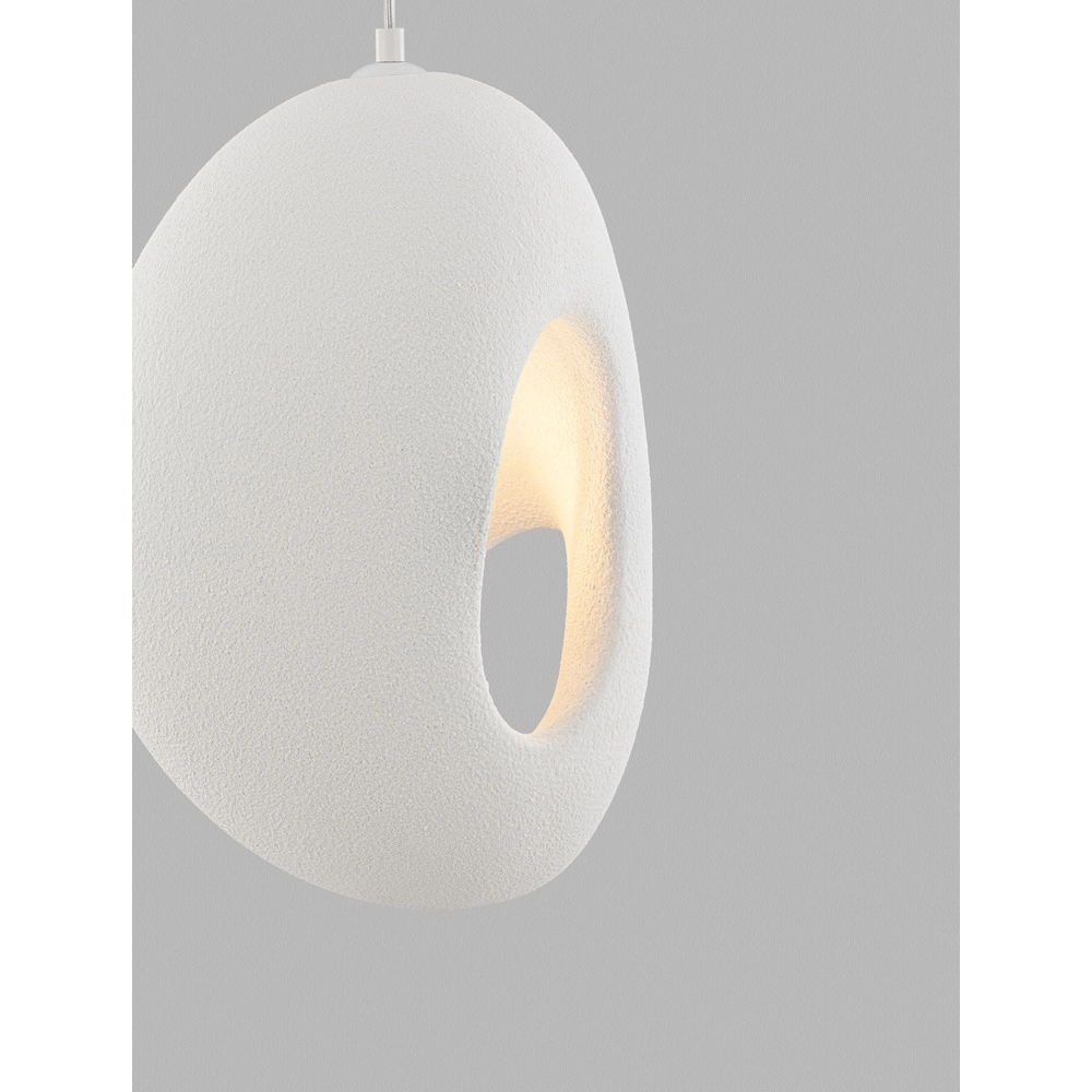 Suspension naturelle Tempus blanc 40cm Lyora 5212017460875