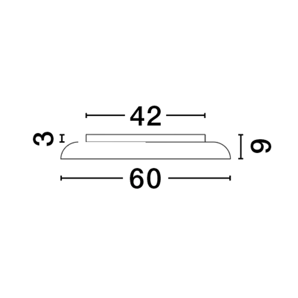 Plafonnier Linus noir Ø 60cm Lyora 5212017446251