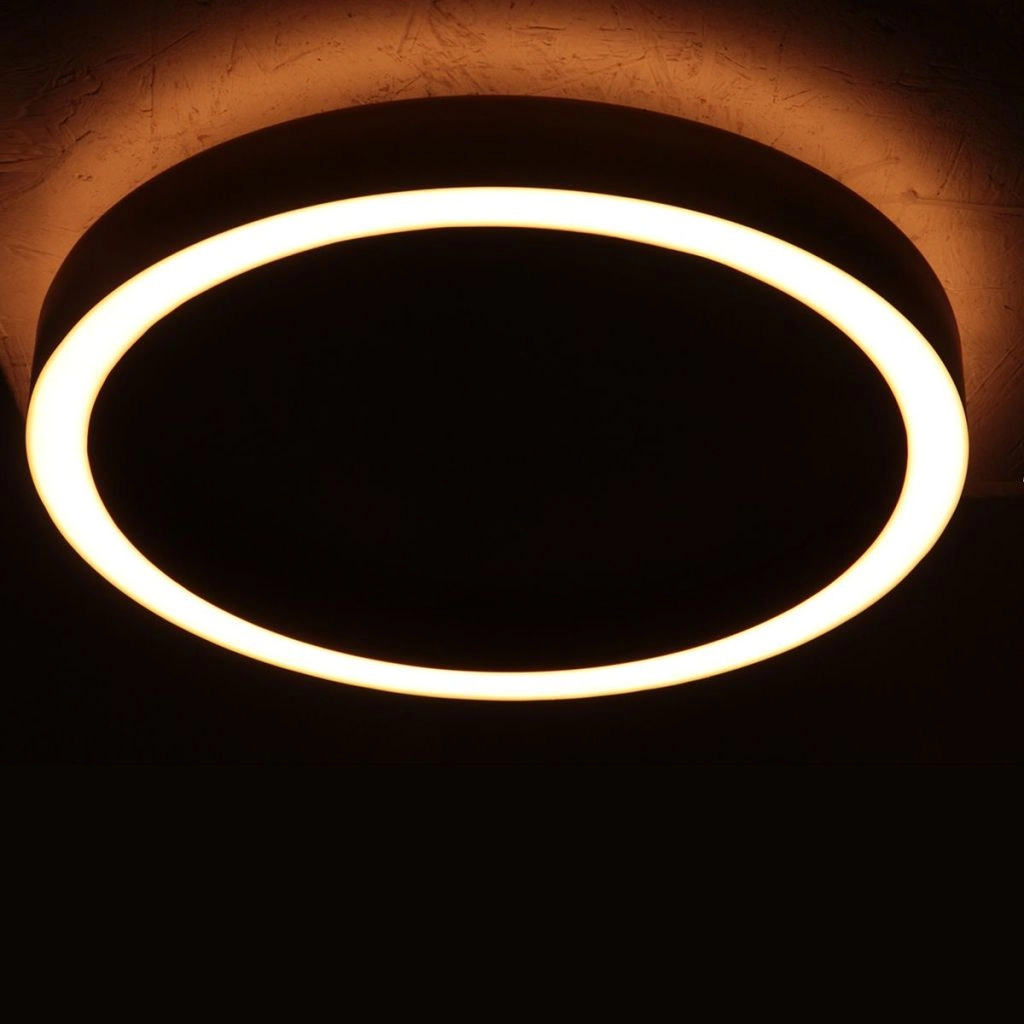 Lampe de plafond à design Ringlux Métal brossé Ø 30cm Steinhauer 8712746180916