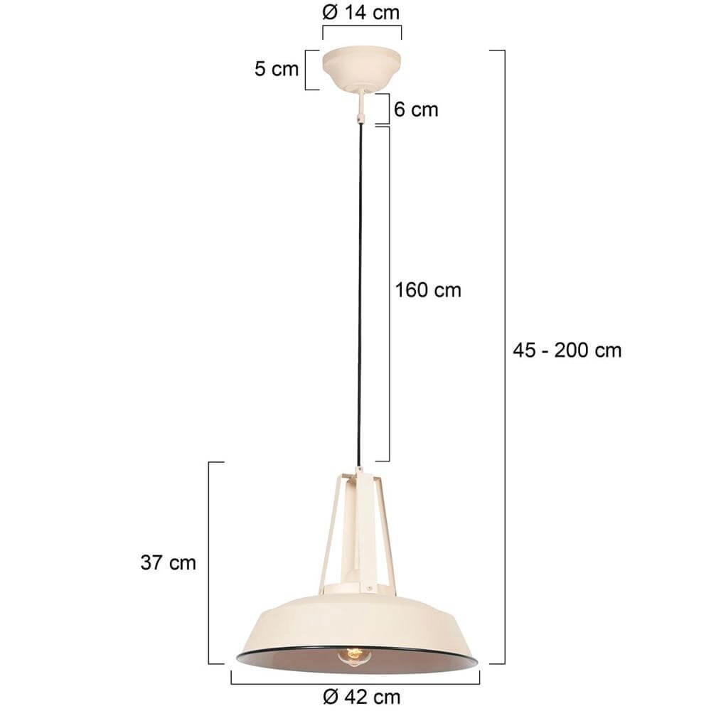 Suspension Eden crème Ø 42cm Steinhauer 8712746178708