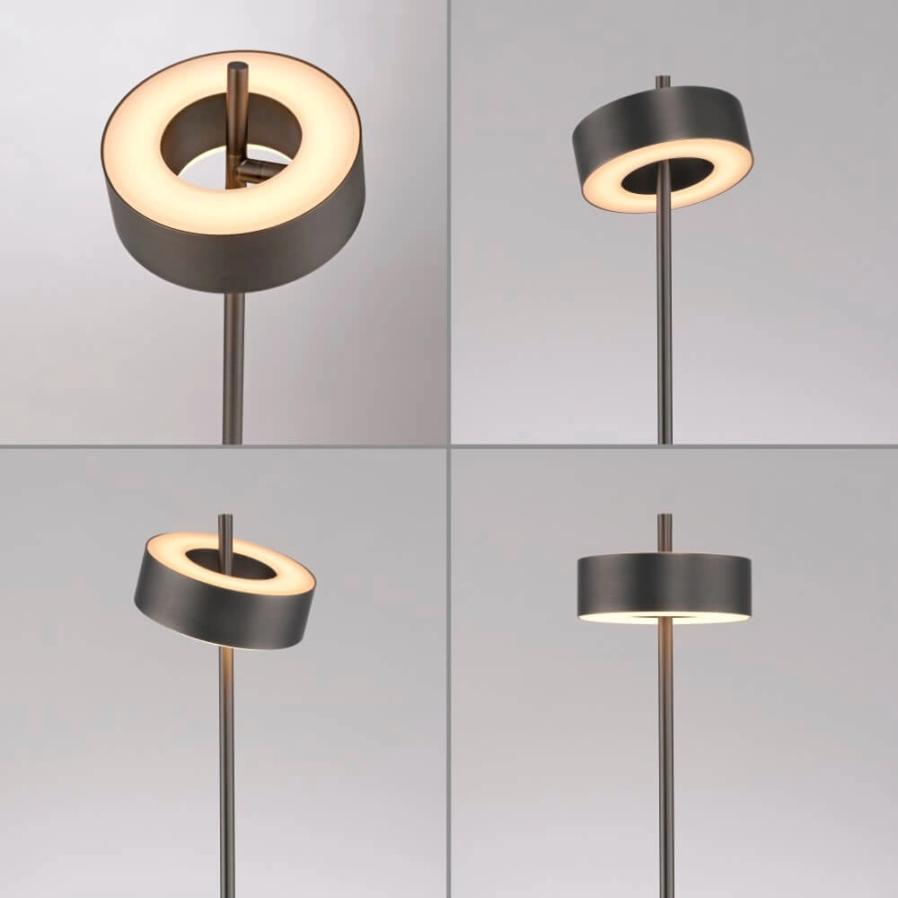 Lampadaire Q-Rotate marron de créateur Paul Neuhaus 4012248383230