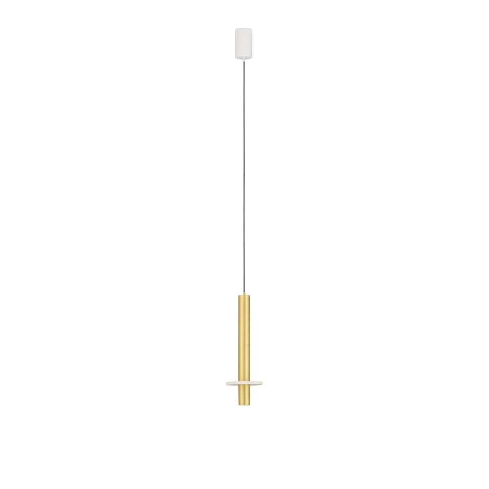 Lampe pendante de conception Noemi or avec blanc Ø 11cm Lyora 5212063503304