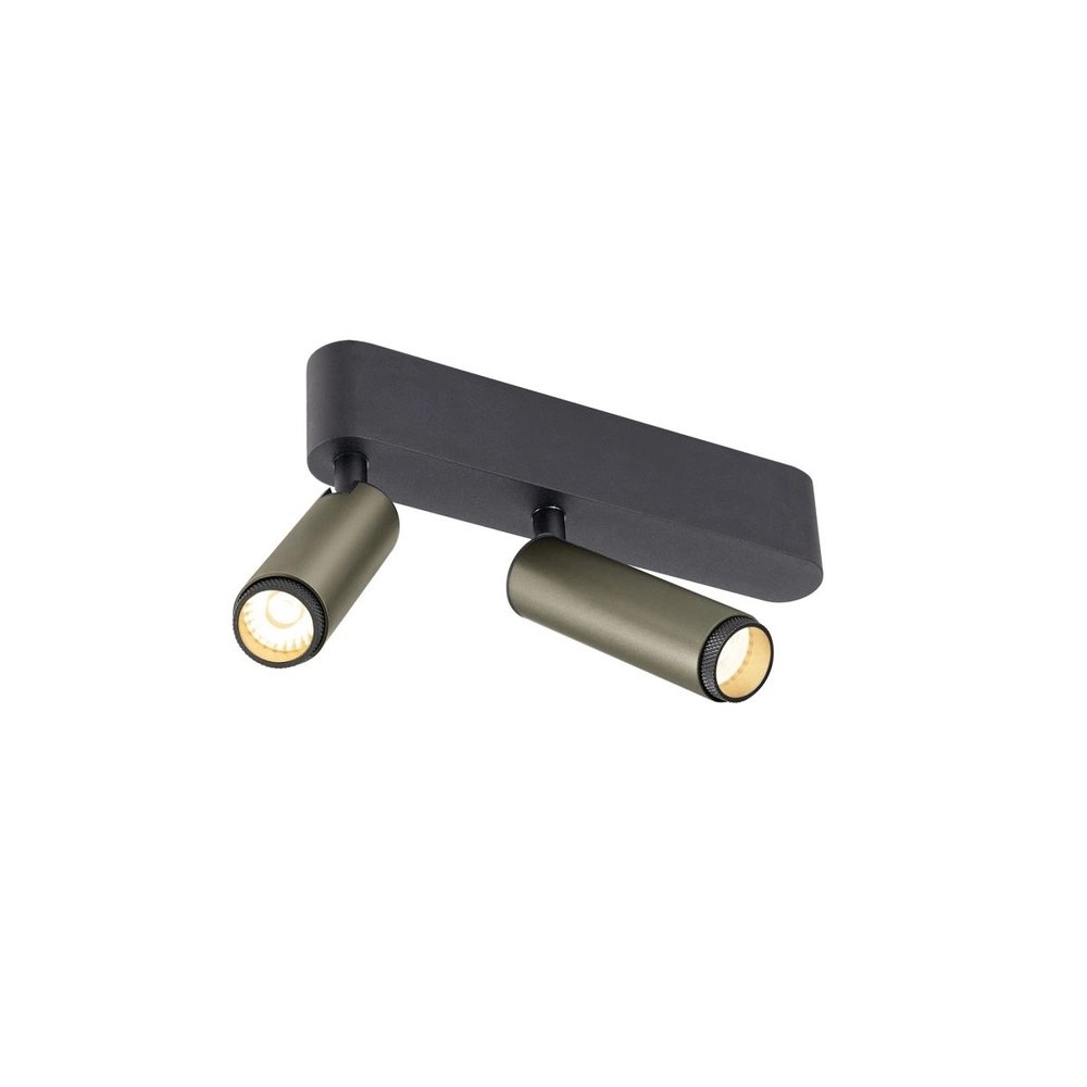 Spot monté en surface Grip! S Bronze 2 lumières 2700K SLV 4024163304887