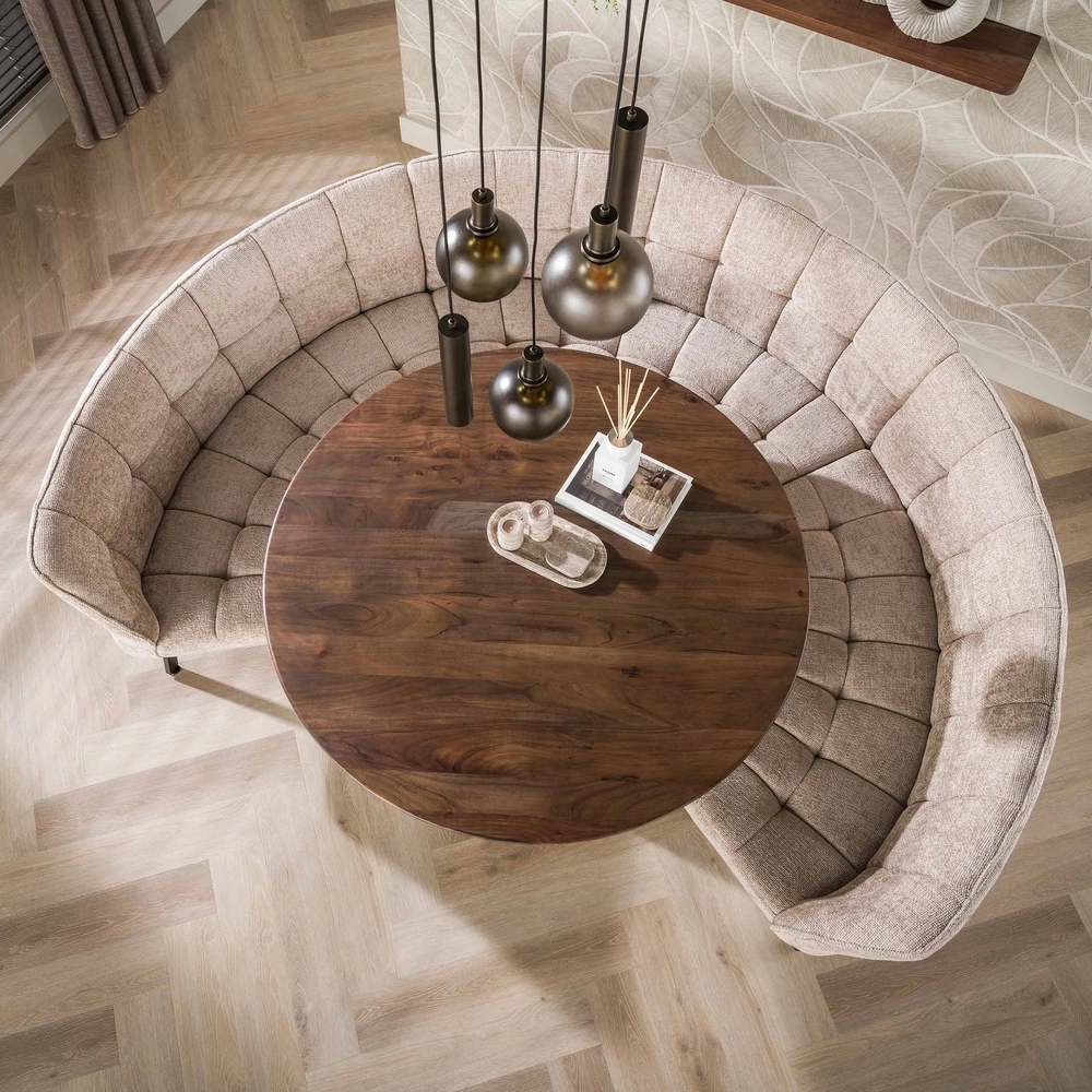 Lampe pendante de conception Sfera Marron Sienne à 5 clairs avec verre dépoli Lyora 8716803515178