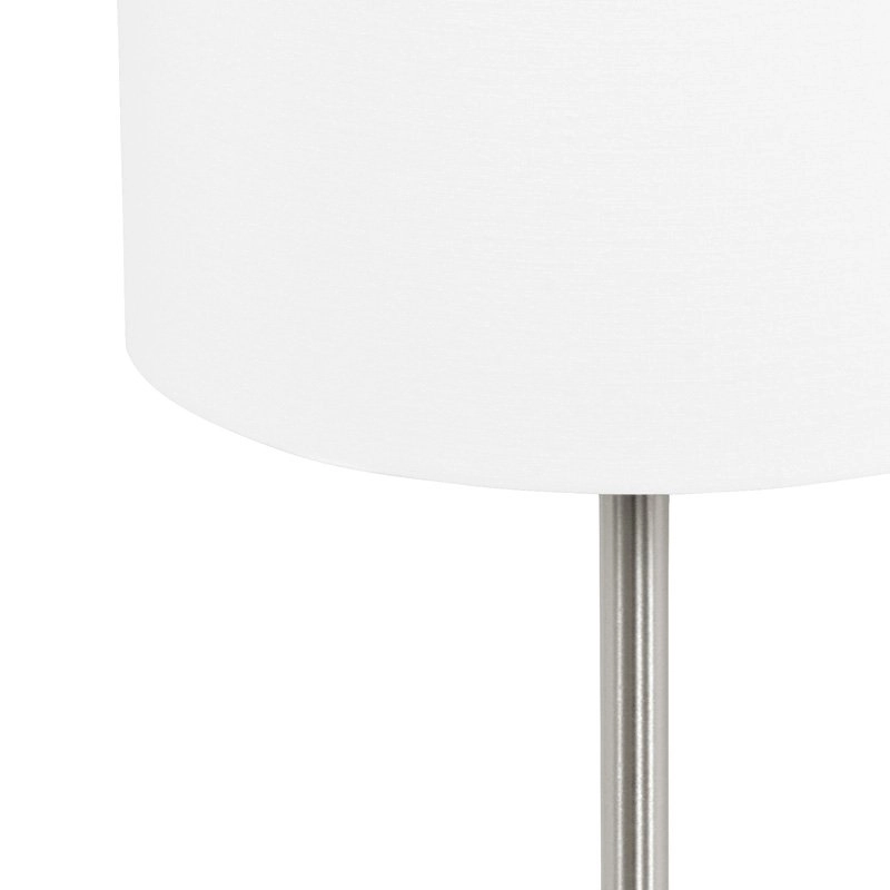 Lampe de table Pasteri 40cm chrome mat avec blanc Eglo 9002759315948