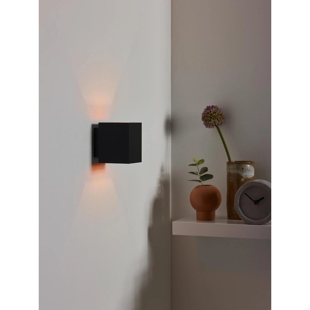 Lampe murale Xera 8 cm de noir Lucide 5411212233660