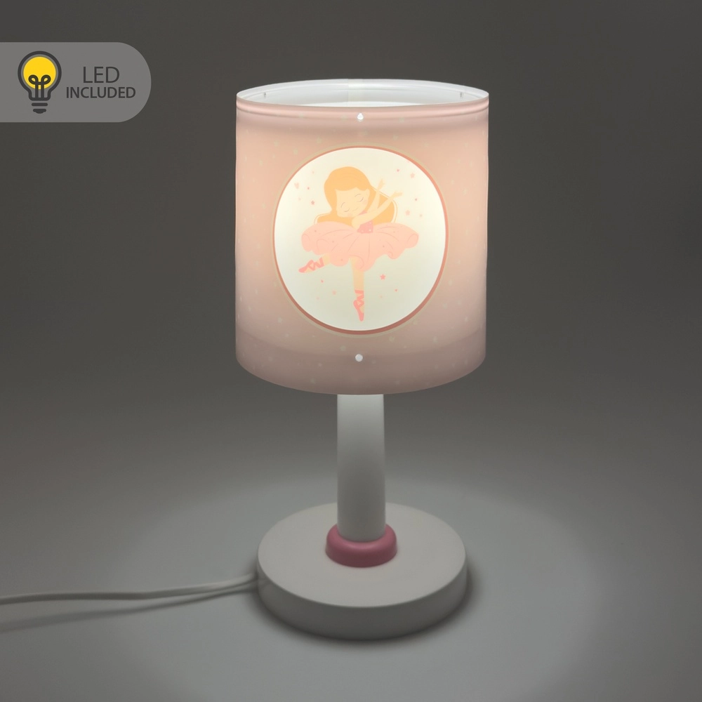 Lampe de table Princess Dance Lueur rose dans le noir Dalber 8420406609119