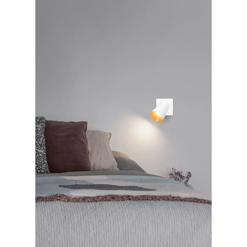 Spot mural Sharp blanc avec interrupteur Trio 4017807627749