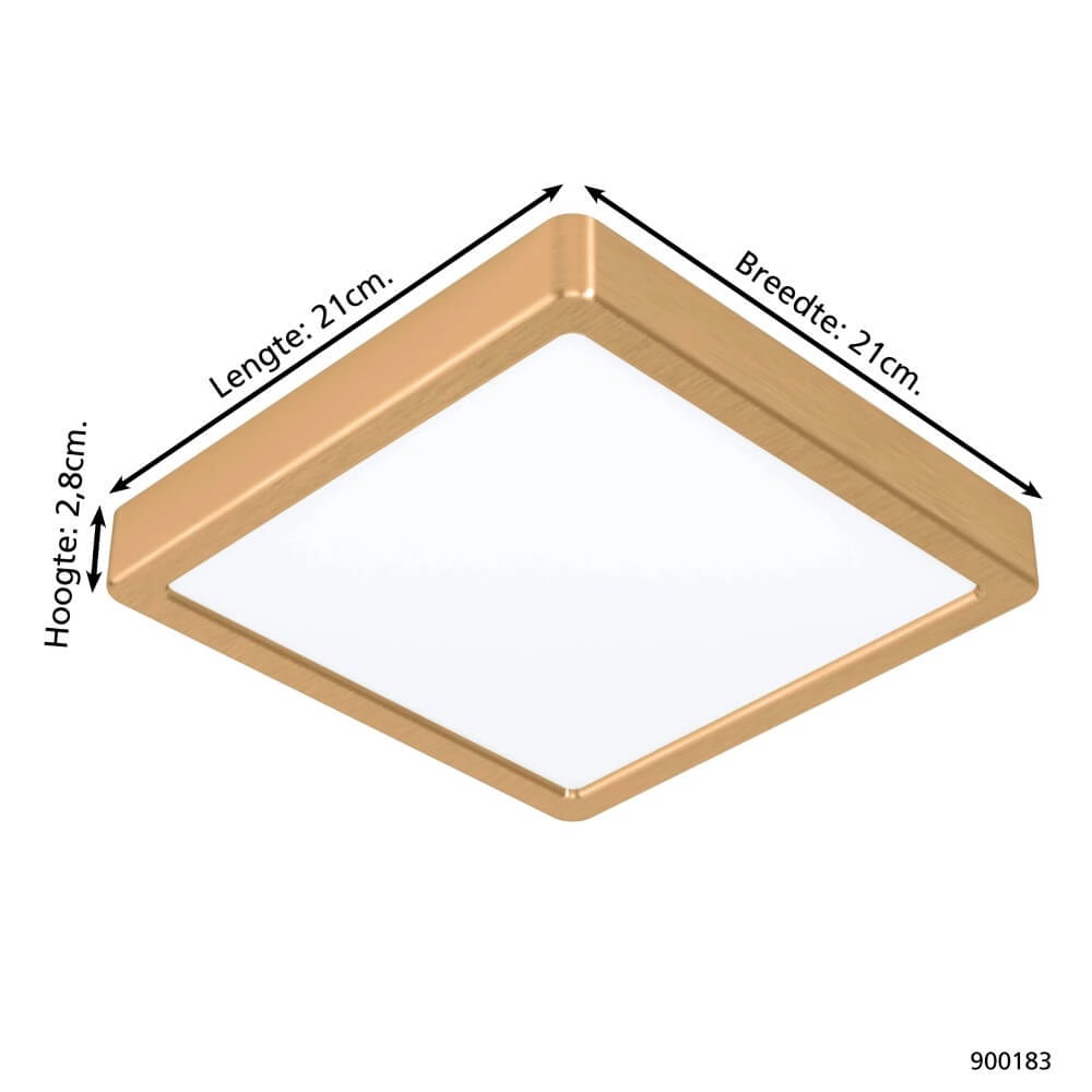 Plafonnier en laiton Fueva 5 21 par 21 cm Eglo 9008606229581