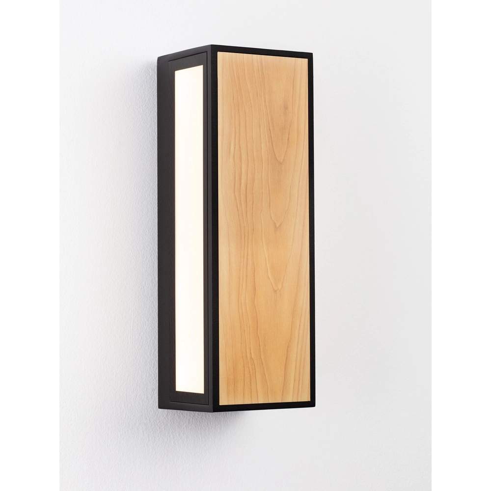 Applique murale Astral anthracite avec bois Lyora 5212017449948
