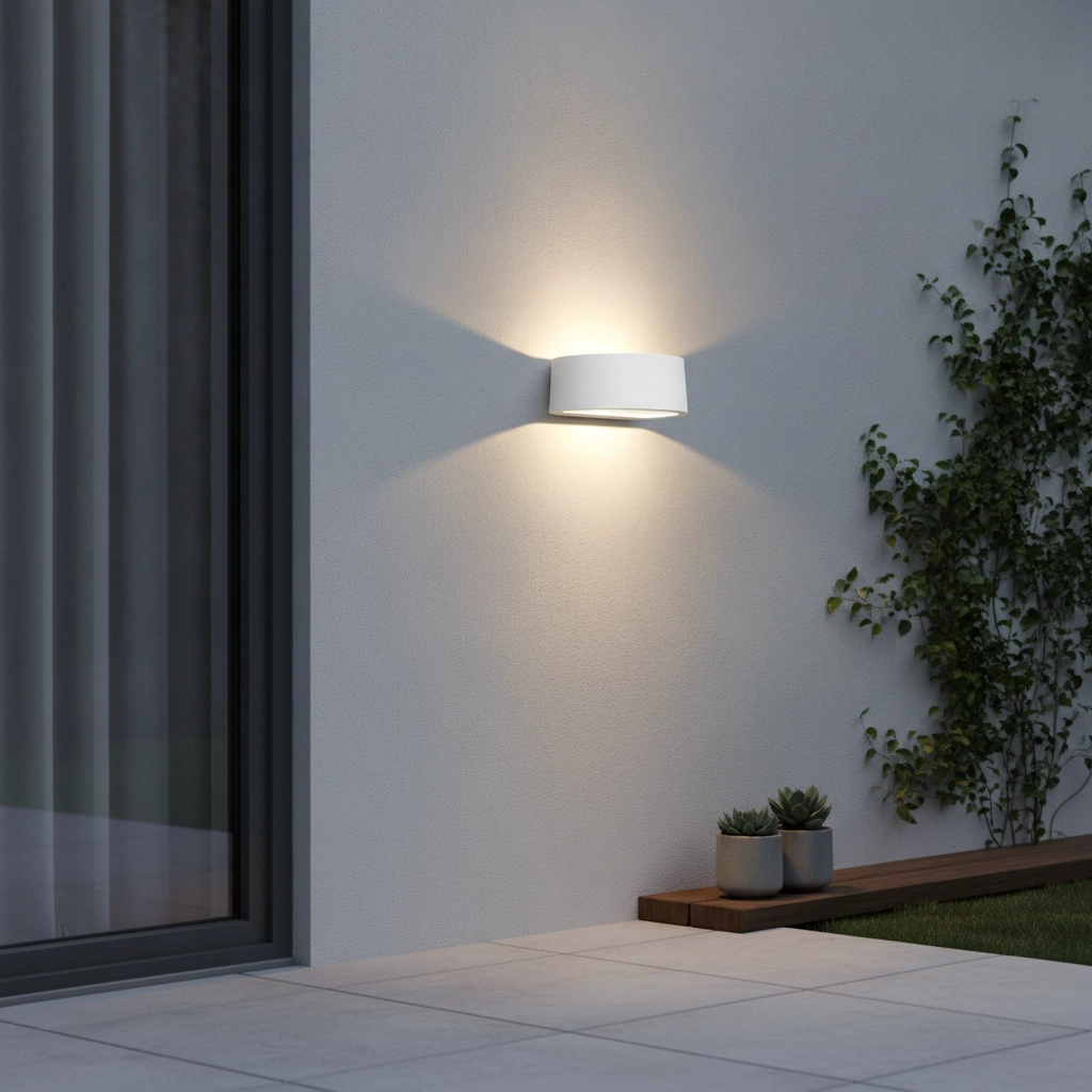 Spot mural blanc Sharp 19 cm - blanc