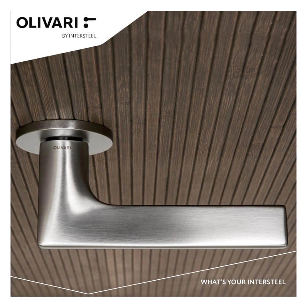 Poignée de porte design Lotus chrome mat Olivari 8714186477991