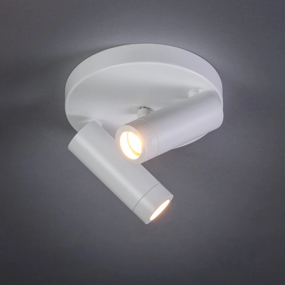 Spot double en saillie Miller Blanc ETH 8720195303442