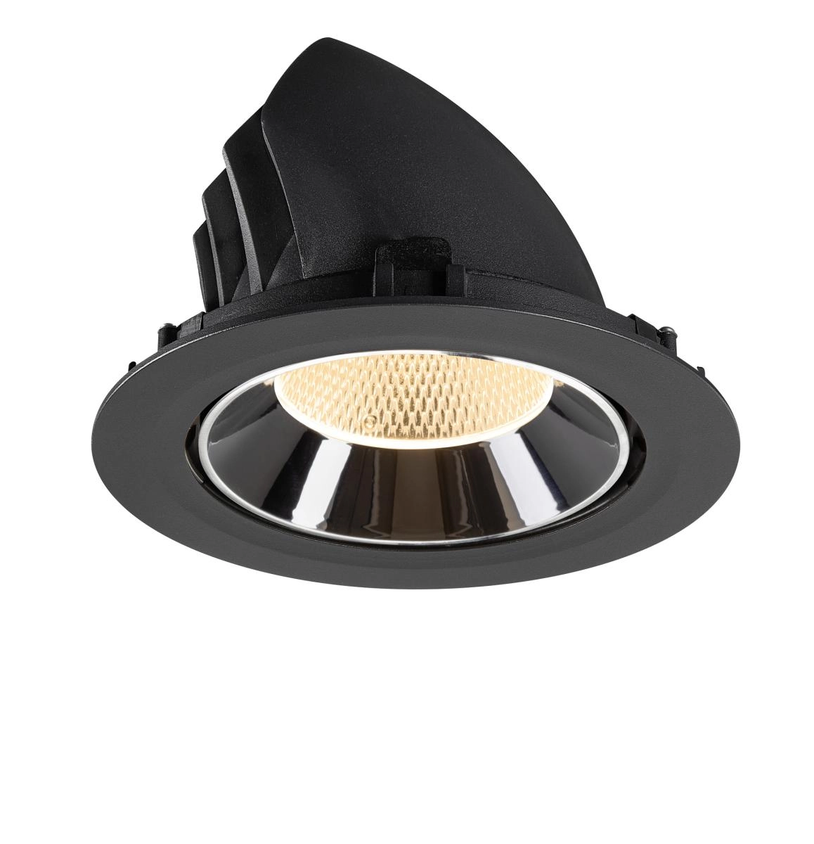 Spot encastré Numinos Gimble XL noir/chrome 2700K - 20 deg SLV 4024163308885