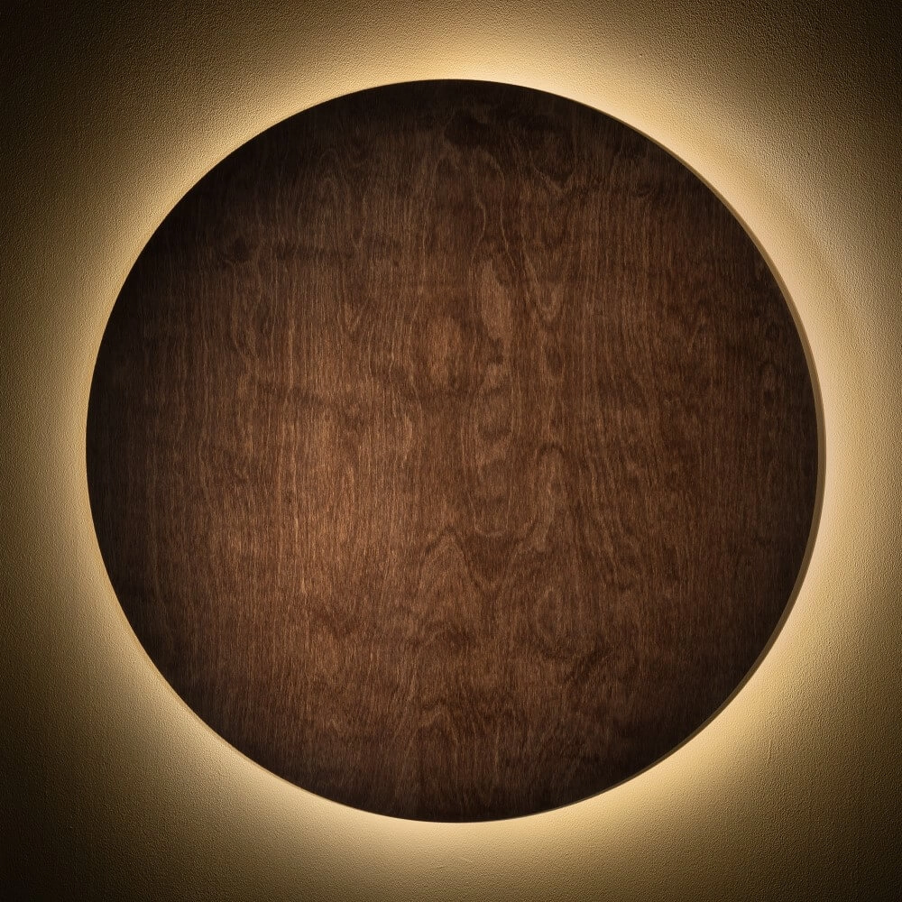 Applique murale Ring Timber XL Bois LED Lyora 5903139112925