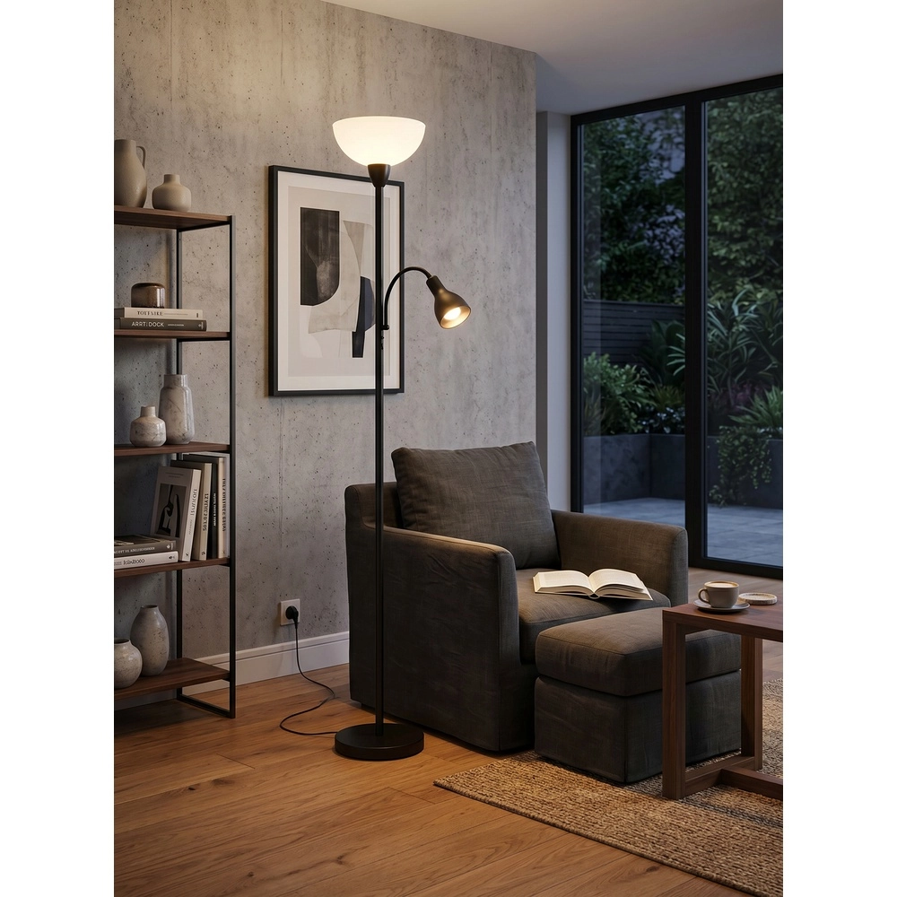 Lampe de pied Valegro Noir Trio 4017807716474