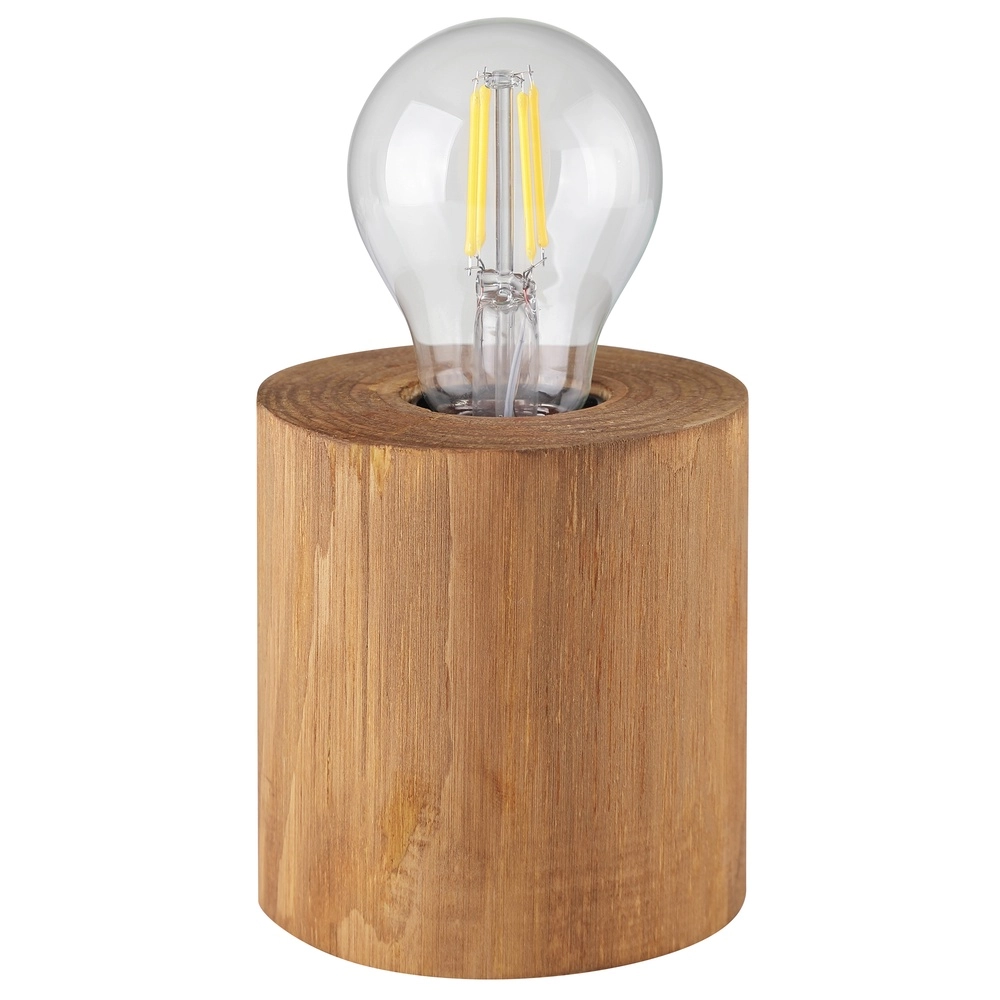 Lampe de table naturelle Woodra Bois sans source lumineuse Brilliant 4004353478031