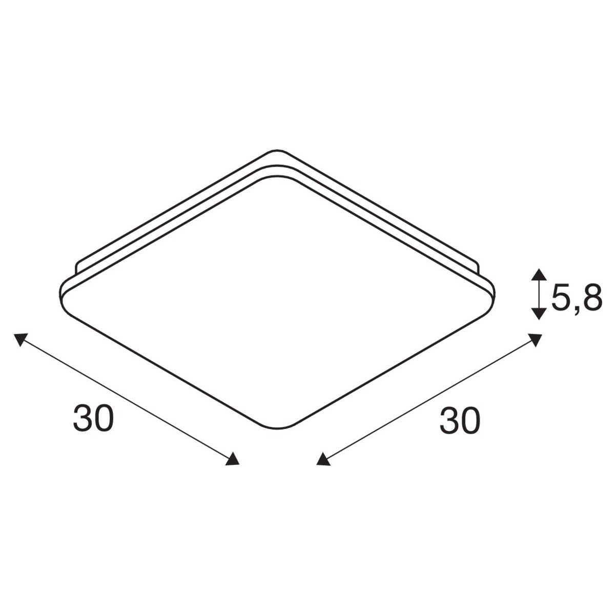 Plafonnier LED Sima SLV 4024163252133