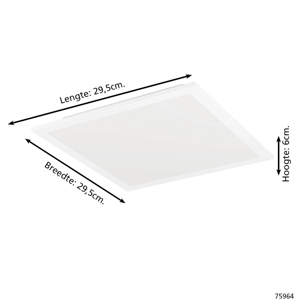 Plafonnier élégant Bottazzo Carré réglable Eglo 9002759759643