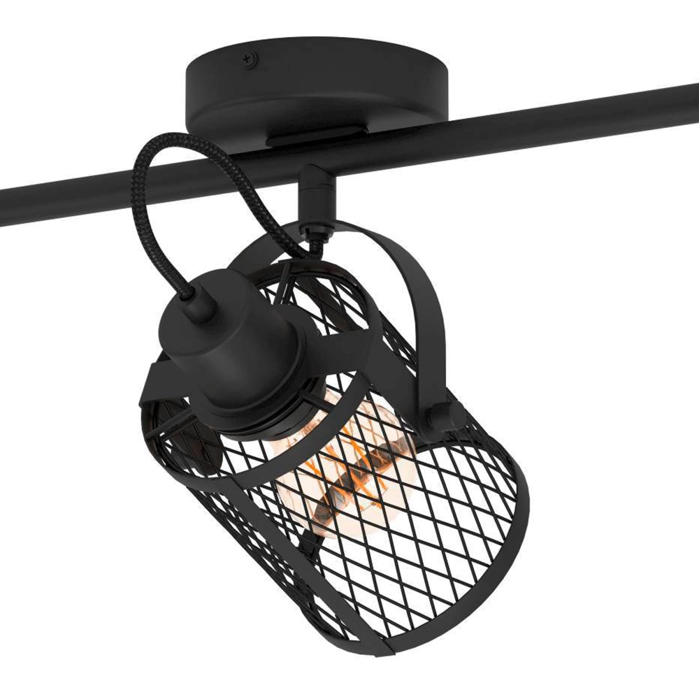 Plafonnier Dellow 1 noir 3 lumières Eglo 9002759312459