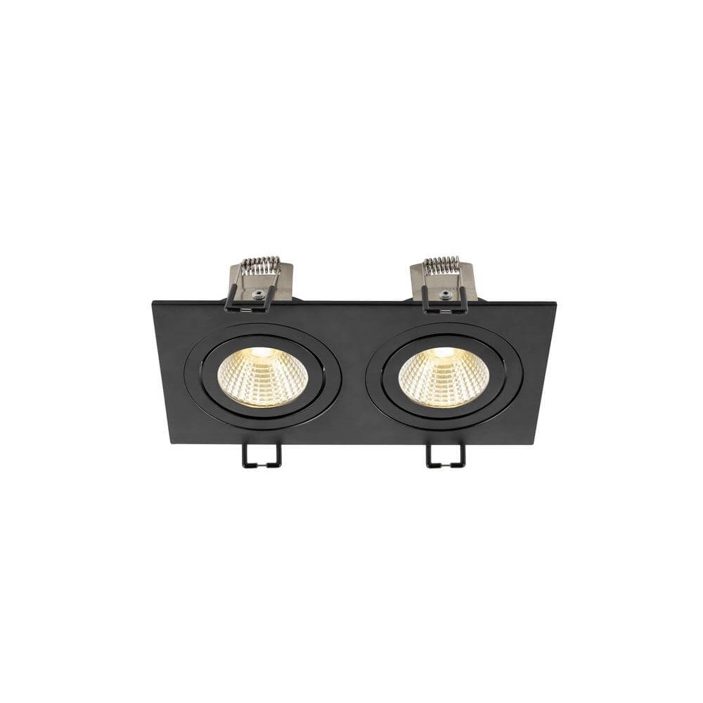 Spot encastré noir New Tria 155 2x Led 3000K SLV 4024163297059