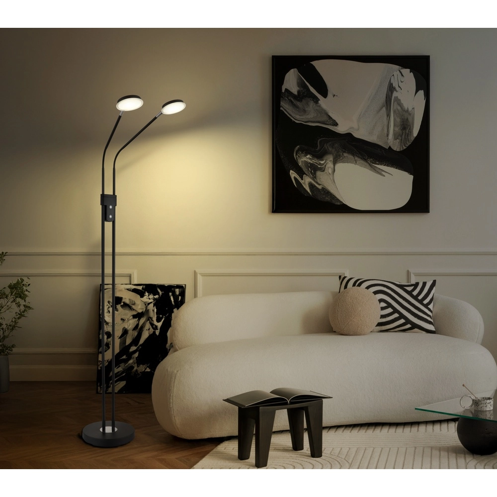 Lampe de lecture double Silvio Noir Globo 9007371580378